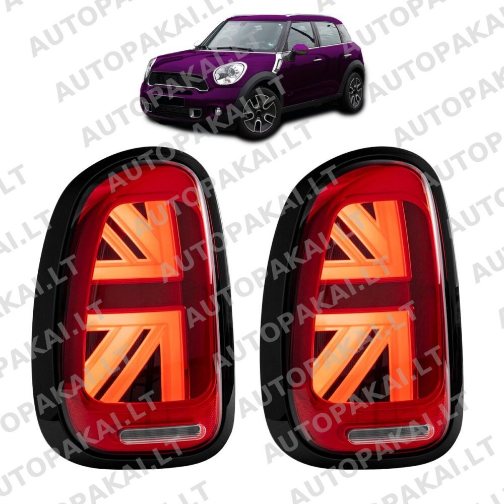 Tail Lights LED Red suitable for MINI R60 Countryman 10-16 Union Jack Style