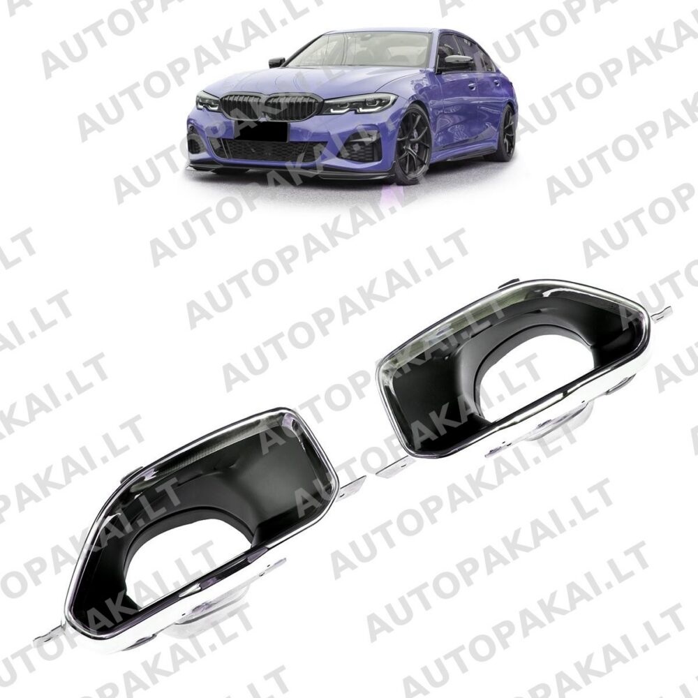 Exhaust Tail Pipes Chrome suitable for BMW 3 G20, G21 Sedan Touring 19-22 340i