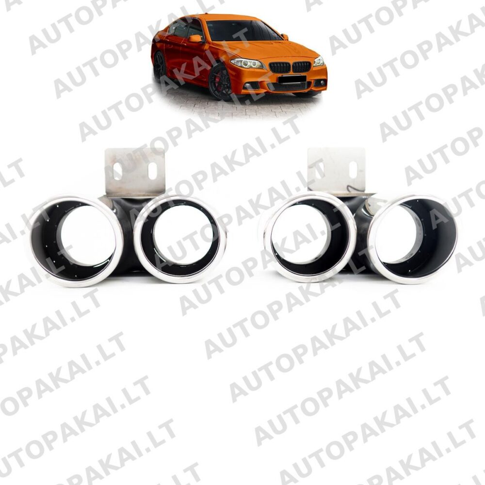 Exhaust Tail Pipes Chrome suitable for BMW 5 (F10) Sedan (F11) Touring 2009-2016