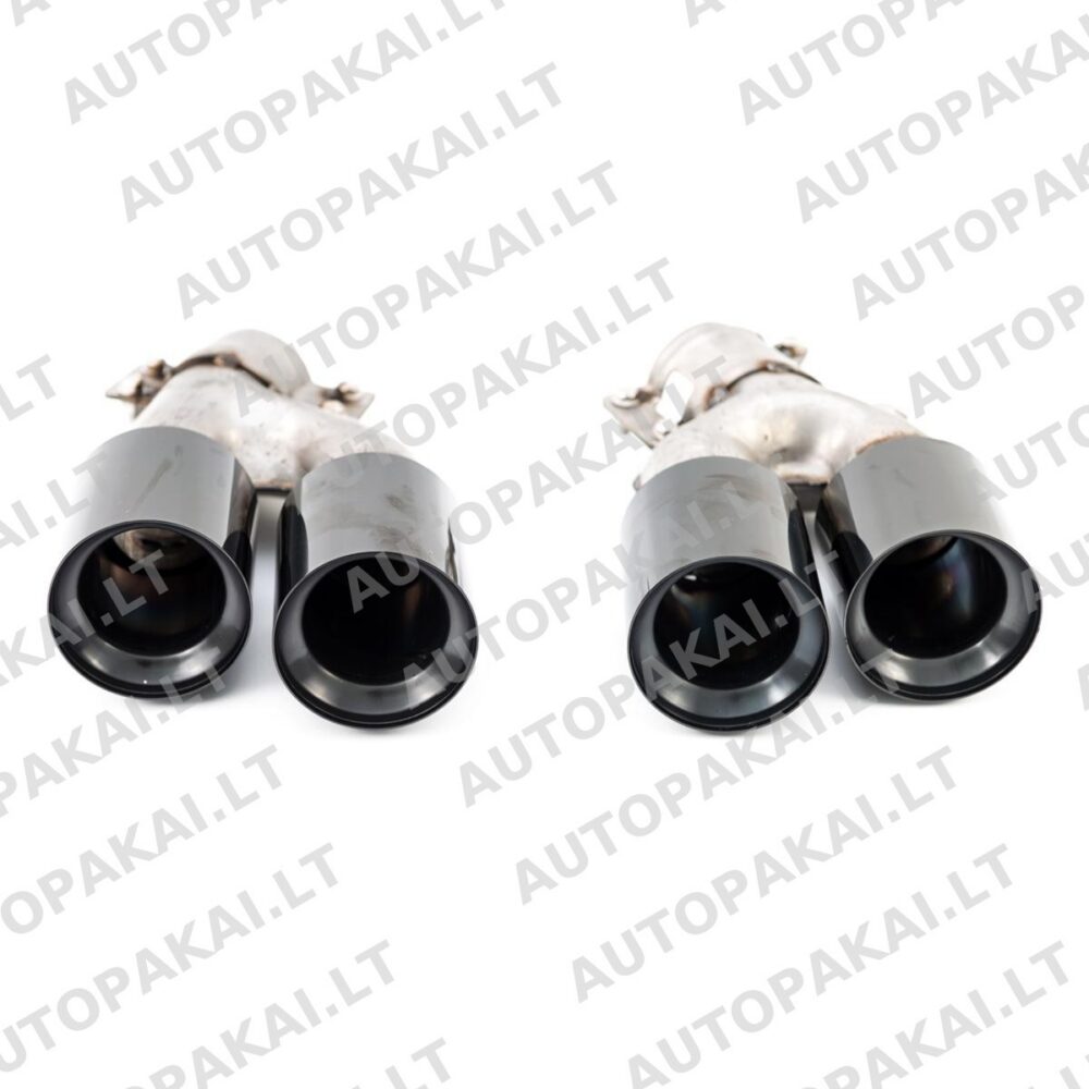 Exhaust Tail Pipes Black suitable for BMW 5 G30, G31 Sedan Touring 16-20