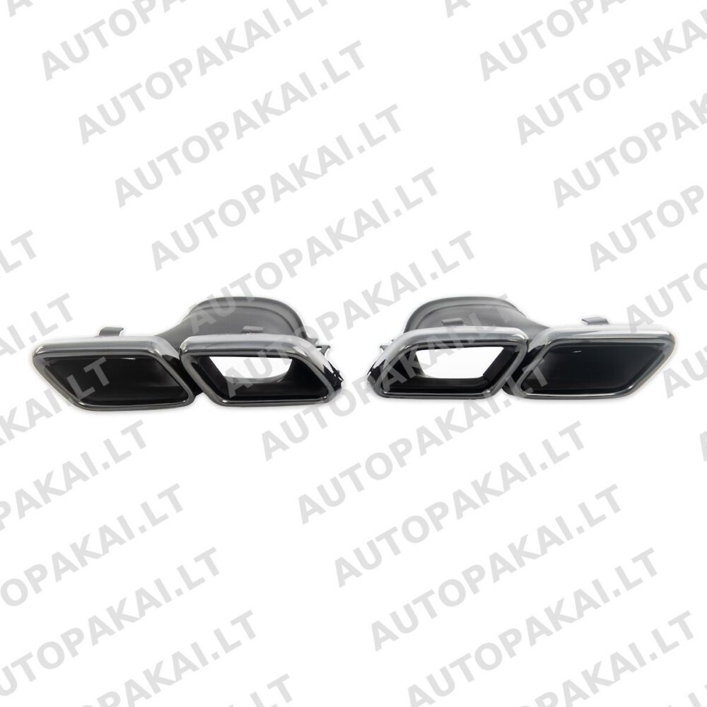Exhaust Tail Pipes Black for MERCEDES (W213,S213)(X253,C253) PreFacelift 16-20