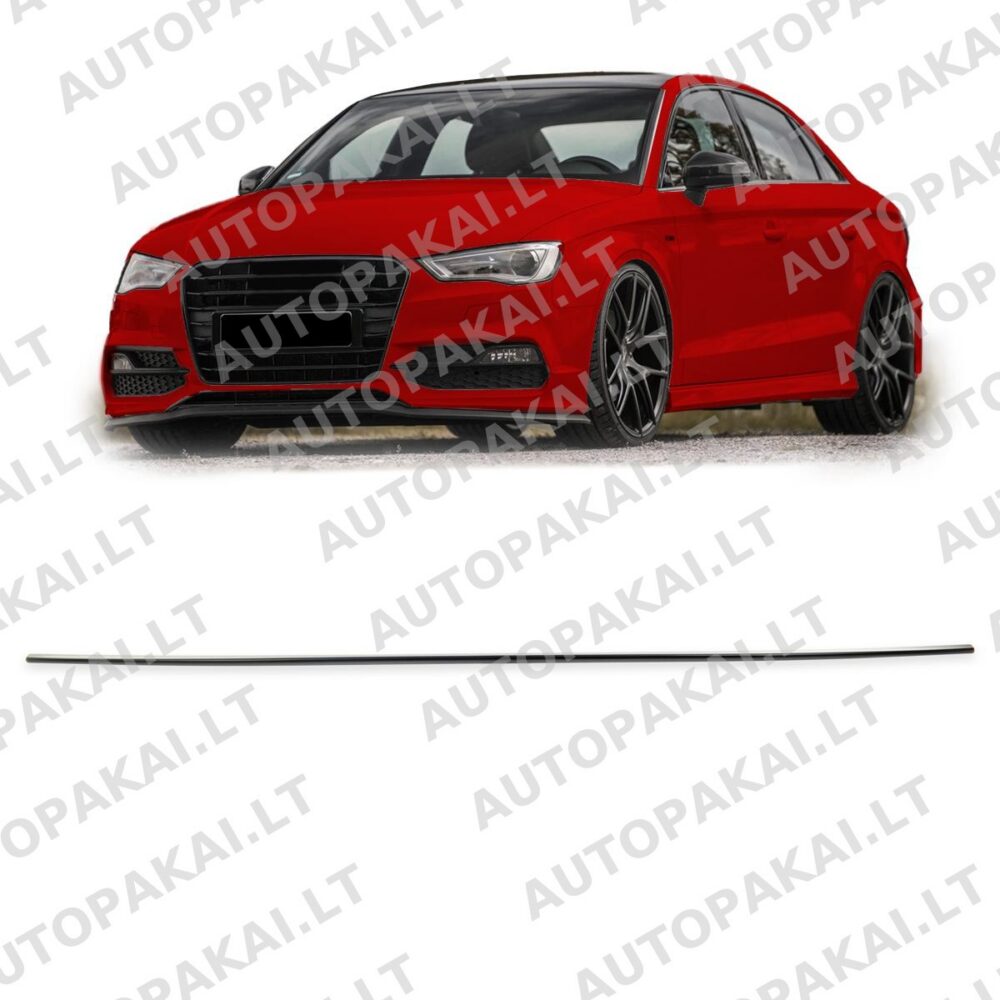 Rear Trunk Spoiler Matt Black suitable for AUDI A3 (8V) Saloon 2013->