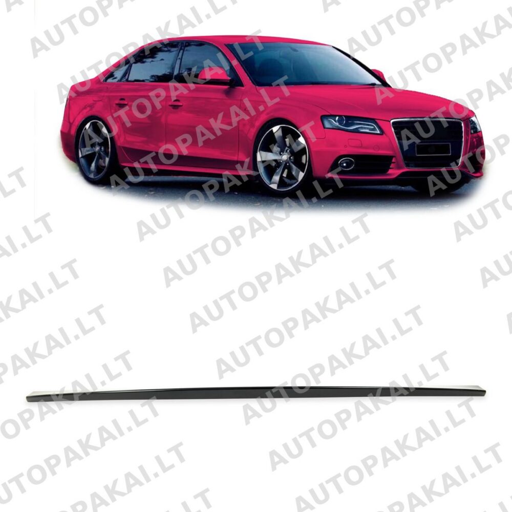 Galinis bagažinės spoileris, blizgios juodos spalvos, AUDI A4 B8 (8K) sedanui, 2007-2015