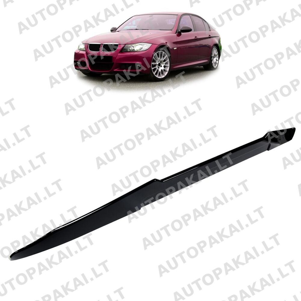 Rear Trunk Spoiler Gloss Black suitable for BMW 3 (E90) Sedan 2005-2012